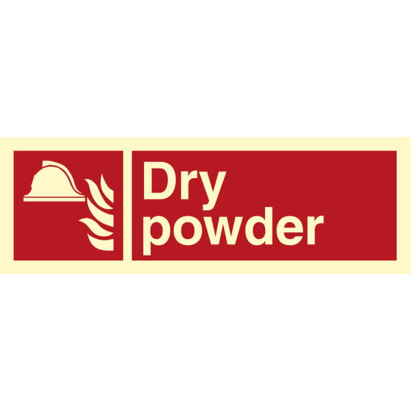 Dry powder - IMO Fire sign