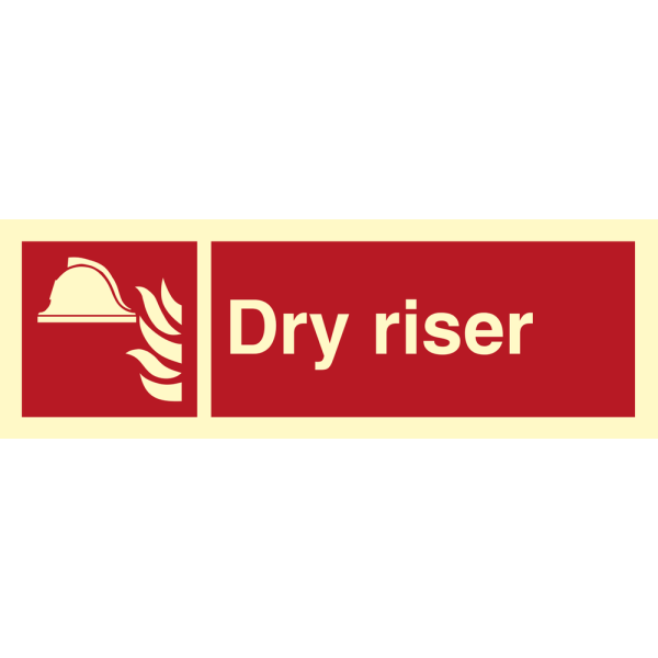 Dry riser - IMO Fire sign