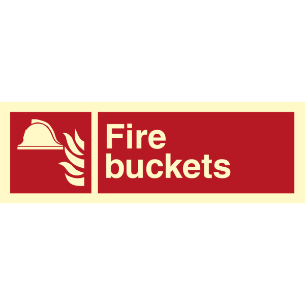 Fire buckets - IMO Fire sign