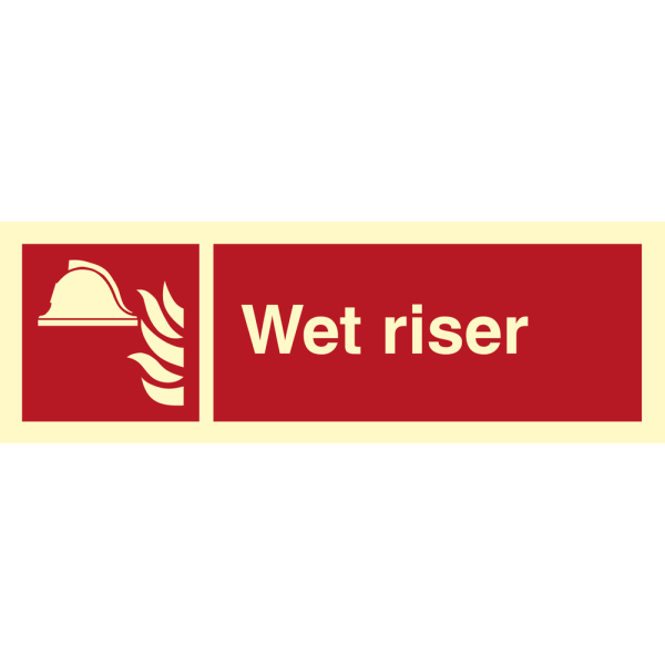 Wet riser - IMO Fire sign