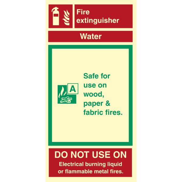Water - IMO Fire sign - IMPA 336430