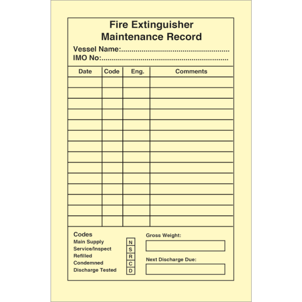 Fire exinguisher - Selvklebende vinyl - 150 x 100 mm