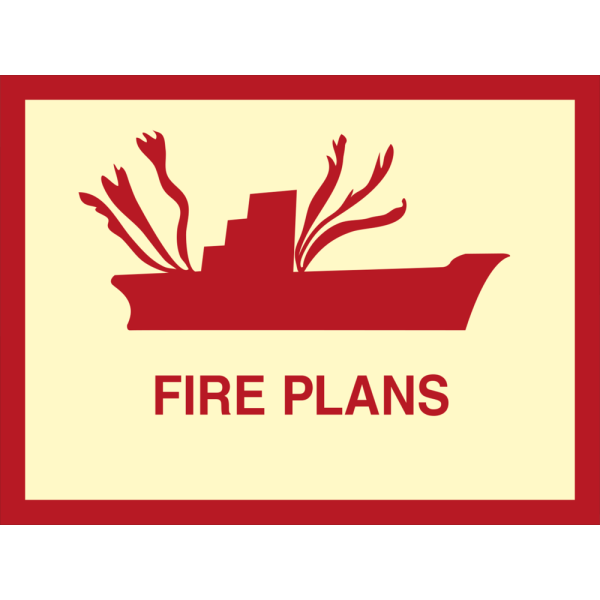 Fire plans - IMO Fire sign - IMPA 336092