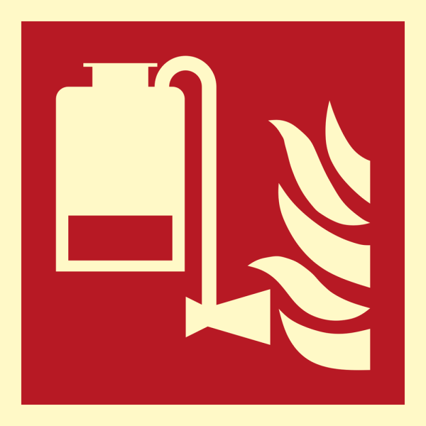 Fire sign- Portable foam applicator unit