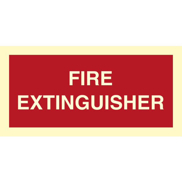 Suppl. sign fire extinguisher - IMO Fire Control sign