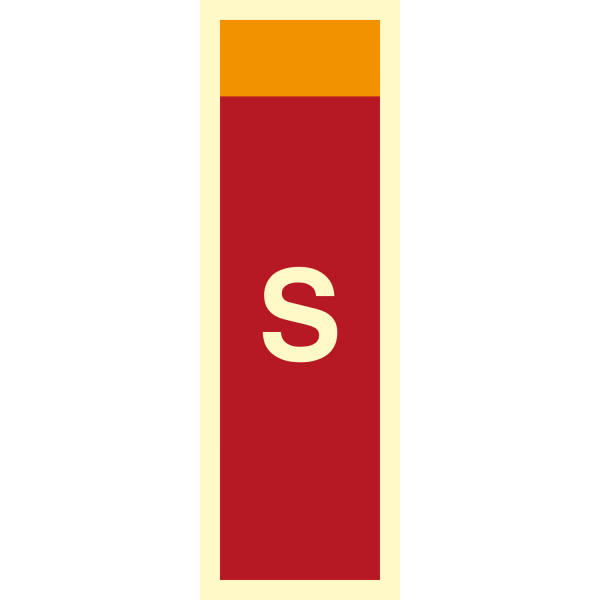 Fire sign- Supplementary sign S