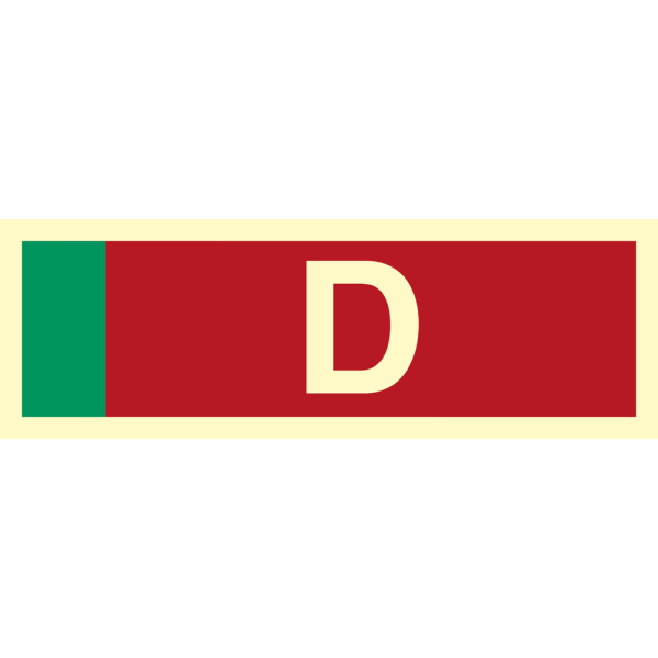 Fire sign- Supplementary sign D