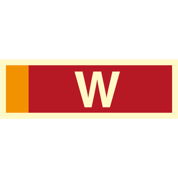 Fire sign- Supplementary sign W