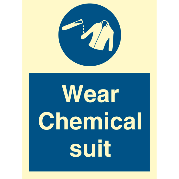 Chemical Suit - IMO Mandatory sign