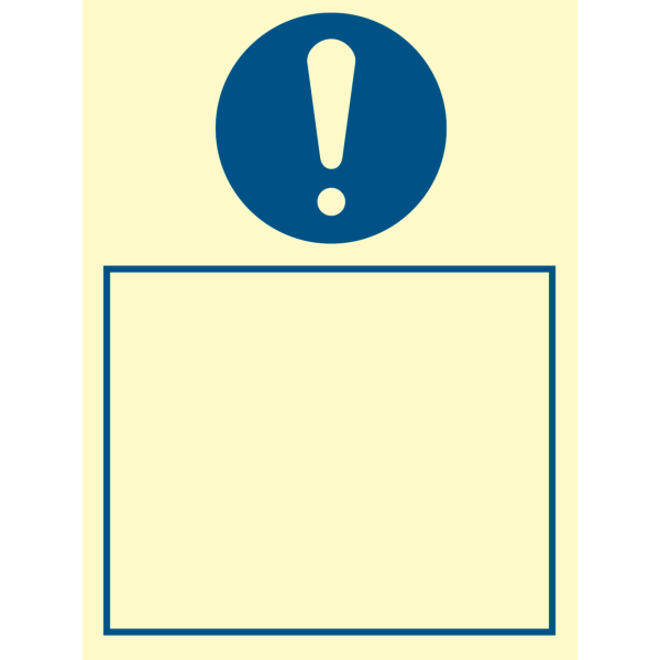 Observe ! (without text) - IMO Mandatory sign