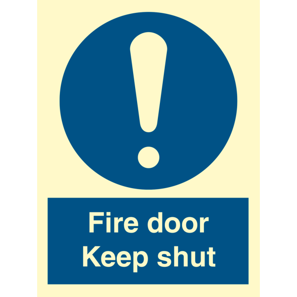 Fire door keep shut - IMO Mandatory sign - IMPA 335837