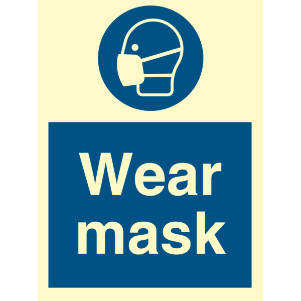 Wear mask - IMO Mandatory sign - IMPA 335719