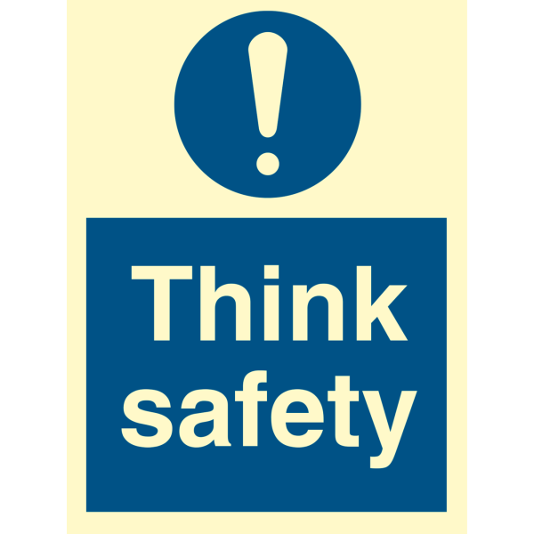 Think safety - IMO Mandatory sign