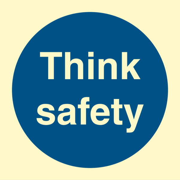 Think safety - IMO Mandatory sign