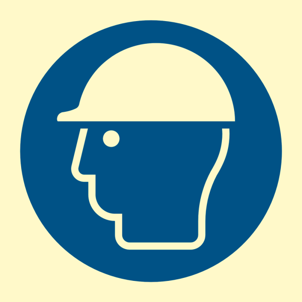 Wear helmet - IMO Mandatory sign - IMPA 335642