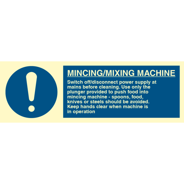 Mincing/Mixing Machine - IMO Mandatory sign - IMPA 335753