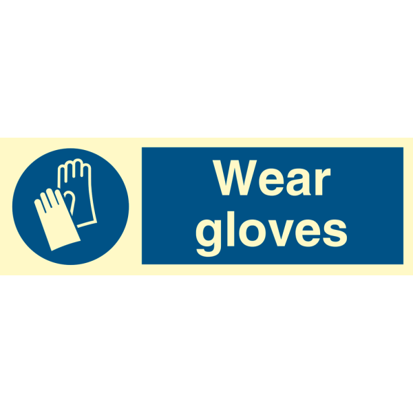 Wear gloves - IMO Mandatory sign