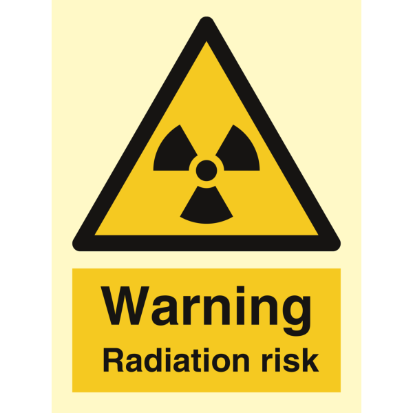 Danger radiation risk - IMO Hazard & Warning sign - IMPA 337660