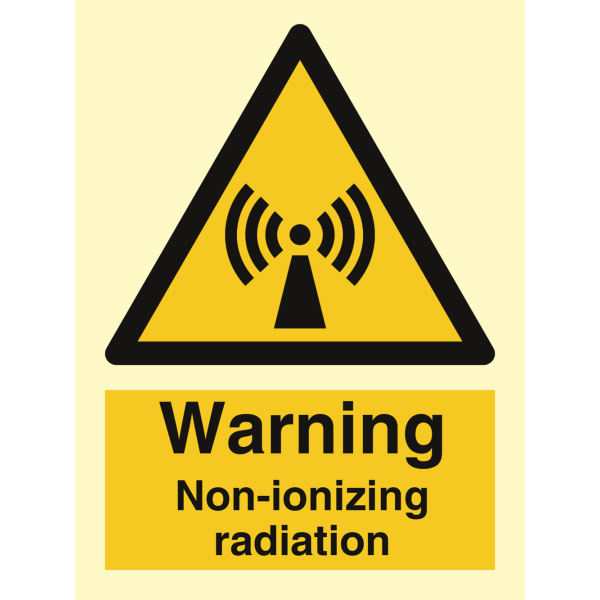 Non-ionizing radiation - IMO Hazard & Warning sign - IMPA 337673