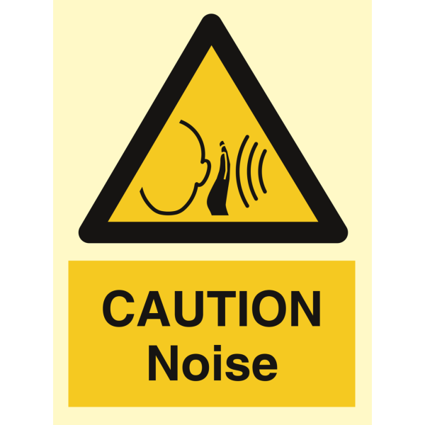 Caution Noise - IMO Hazard & Warning sign - IMPA 337650