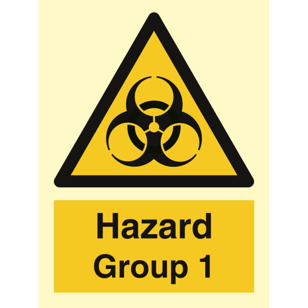 Hazard Group 1 - IMO Hazard & Warning sign