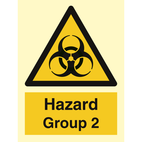 Hazard Group 2 - IMO Hazard & Warning sign