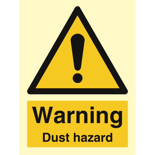 Danger Dust hazard - IMO Hazard & Warning sign - IMPA 337551