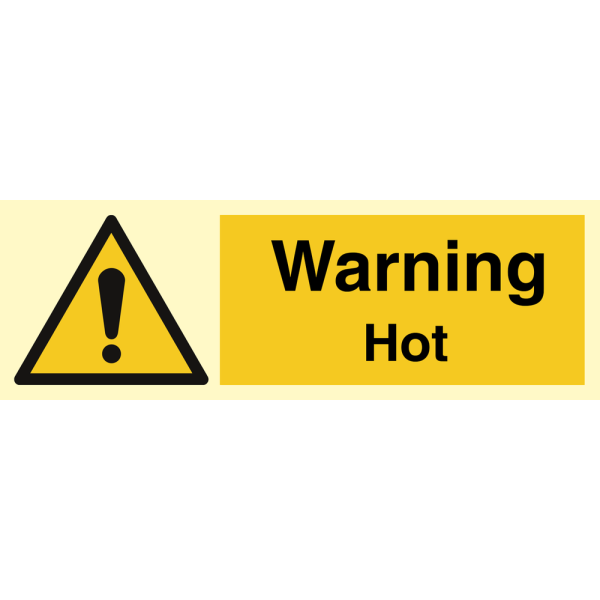Hazard & Warning sign- Warning Hot 