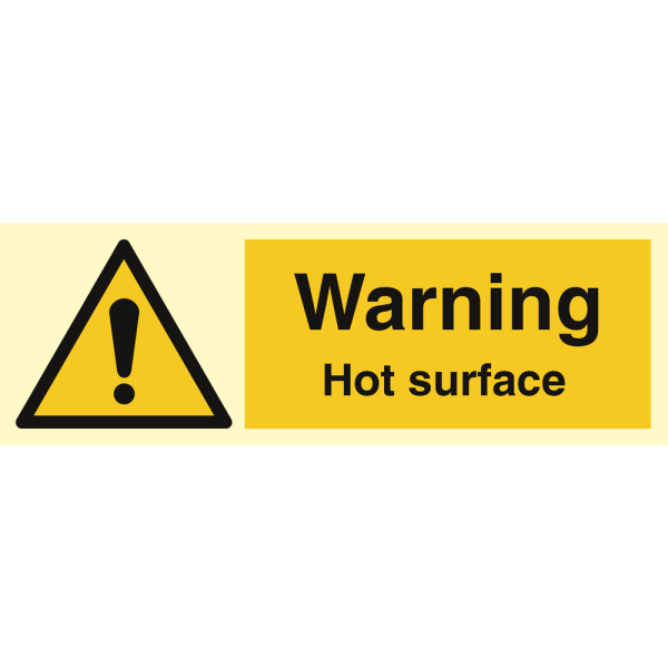 Warning - Hot surface - IMO Hazard & Warning sign - IMPA 337579