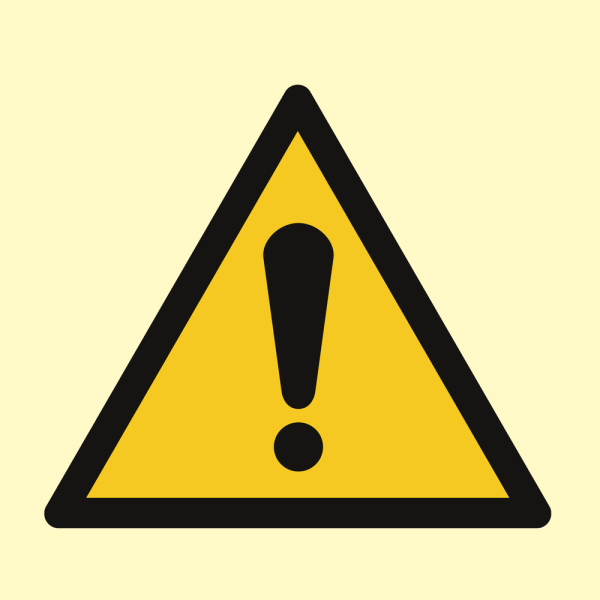 Warning - IMO Hazard & Warning sign - IMPA 337500