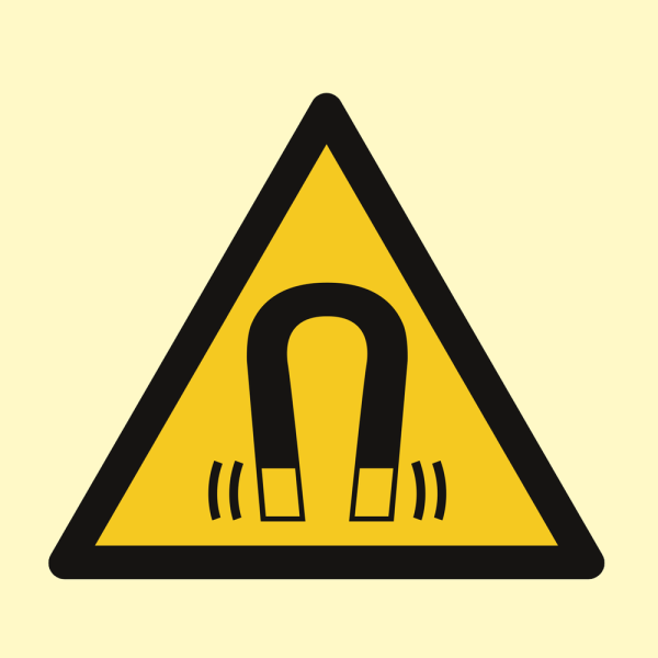 Strong magnetic field - IMO Hazard & Warning sign