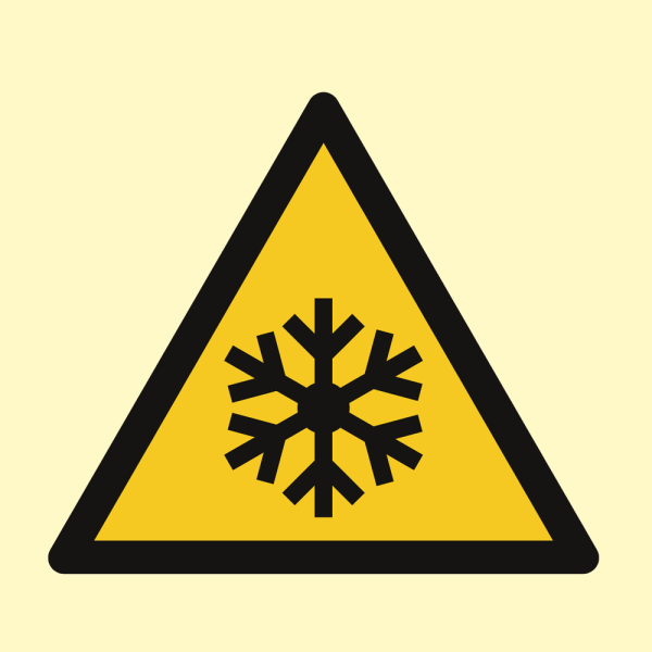 Hazard & Warning sign- Danger low temperature 