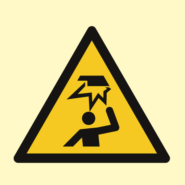 Mind your head - IMO Hazard & Warning sign - IMPA 337502