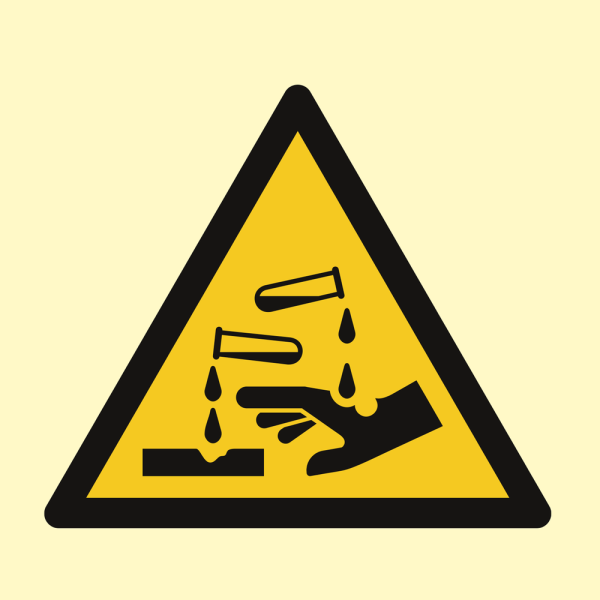 Acid - IMO Hazard & Warning sign - IMPA 337505