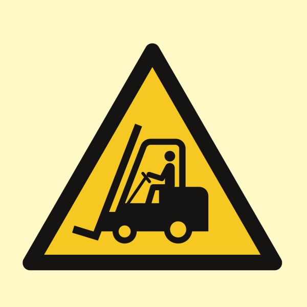 Fork lift trucks - IMO Hazard & Warning sign - IMPA 337503