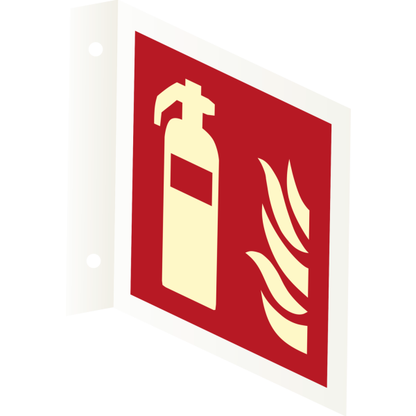 Fire extinguisher  - Etterlysende Alu HI300 - 200 x 200 mm