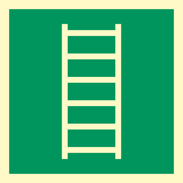 Embercation ladder - IMO Emergency sign