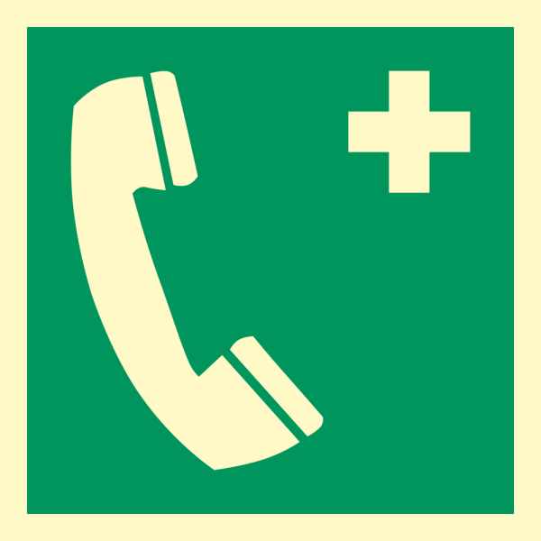 Emergency phone - IMO Emergency sign - IMPA 334153