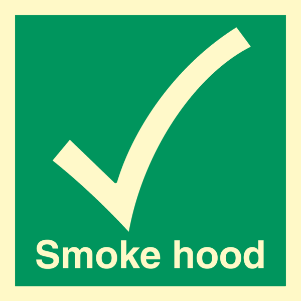 Smoke hood - IMO Emergency sign