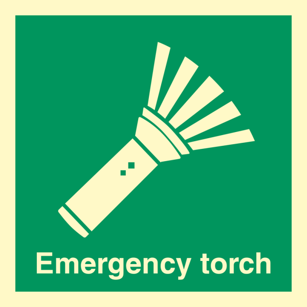 Emergency torch - IMO Emergency sign