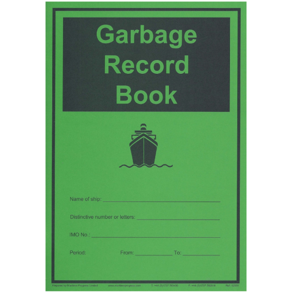 Avfallsdagbok - Garbage Record Book