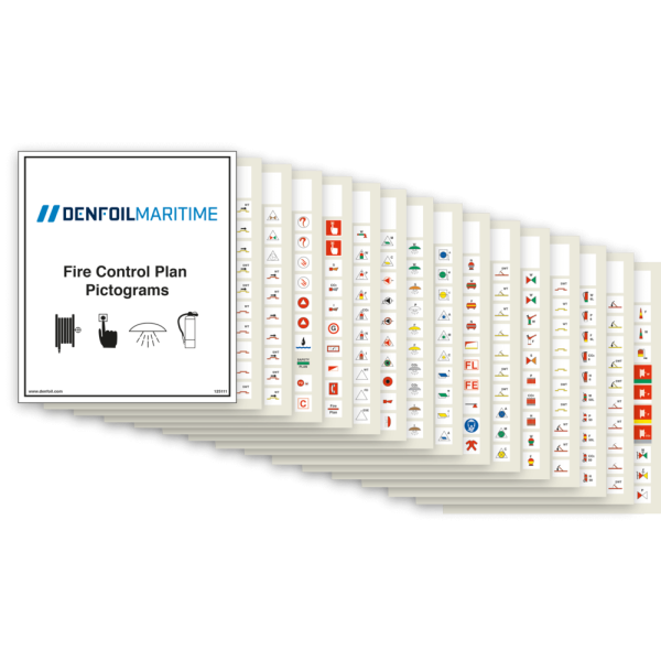 Fire control symbols booklet 10mm - Self Adhesive Vinyl - 10 x 10 mm