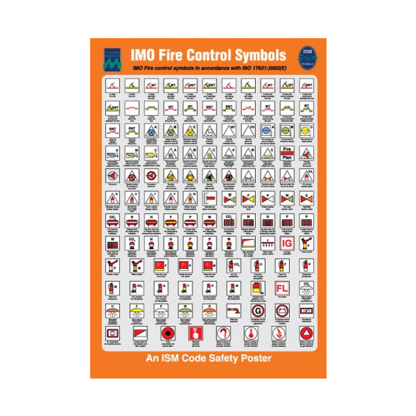 IMO Fire Control Symbols - 480 x 330 mm