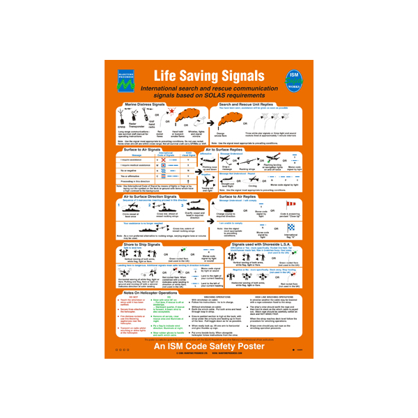 Life Saving Signals - 480 x 330 mm