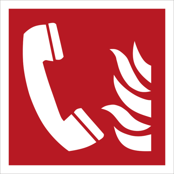 Nødtelefon - Brannskilt ISO 7010 F006