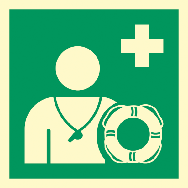 Livredder - Nødskilt - ISO 7010: E075