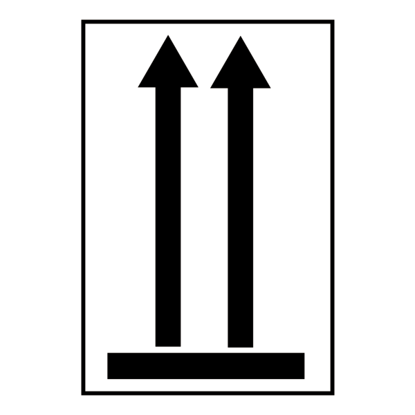 Arrow up etiket