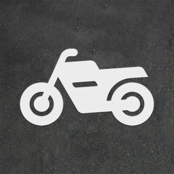 PREMARK motorsykkelsymbol – termoplastisk vegmerking