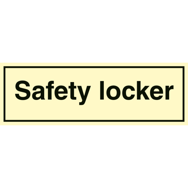 Safety locker - IMO Accomodation sign - IMPA 332879