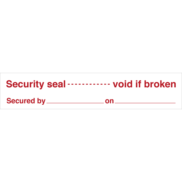 Security seal -  void if broken - Destructable vinyl Avery 2920 - 30 x 150 mm